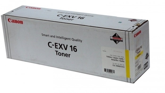 Тонер-картридж Canon C-EXV16Y для принтеров CLC4040, CLC5151, желтый, 36 000 стр. Тонер-картридж Canon C-EXV16Y для принтеров CLC4040, CLC5151, желтый, 36 000 стр.