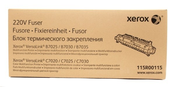 Блок закрепления изображения XEROX 115R00115 Fuser для XEROX VersaLink B7025/ 7030/ 7035/ C7020/ 7025/ 7030 100к