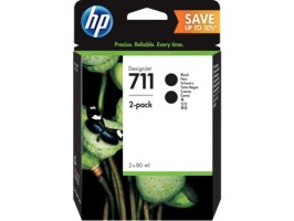 Картридж оригинальный HP 711 (P2V31A) для DJ T120/T520, черный, 2*80 мл