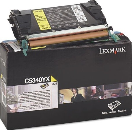 Картридж лазерный Lexmark C5340YX для принтеров C534, желтый, 7000 стр.