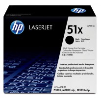 Картридж HP Q7551X (51X) оригинальный для принтеров LaserJet P3003dn/ P3003x/ P3004/ P3004d/ P3004n/ P3005/ P3005d/ P3005dn/ P3005n/ P3005x/ M3027/ M3027x/ M3035/ M3035xs black, 13000 страниц