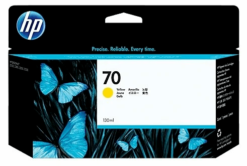 Картридж оригинальный HP №70 (C9454A) для DJ Z2100/Z3100, желтый, 130 мл