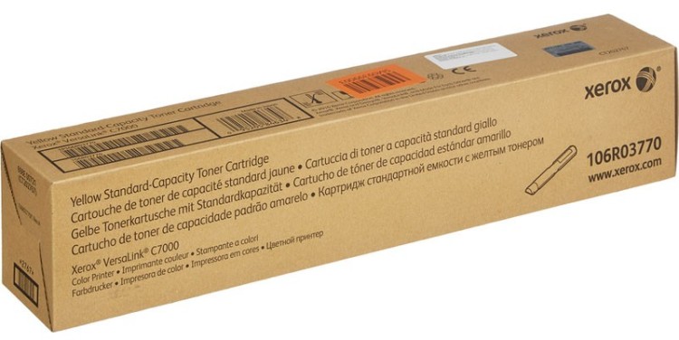 Картридж Xerox 106R03770 оригинальный для Xerox VersaLink C7000, yellow, (3 300 страниц)